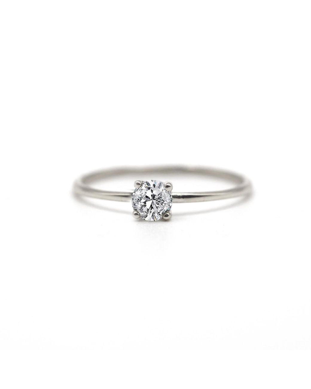 VicStoneNYC Fine Jewelry White Genuine Diamond Solid Ring For Proposal