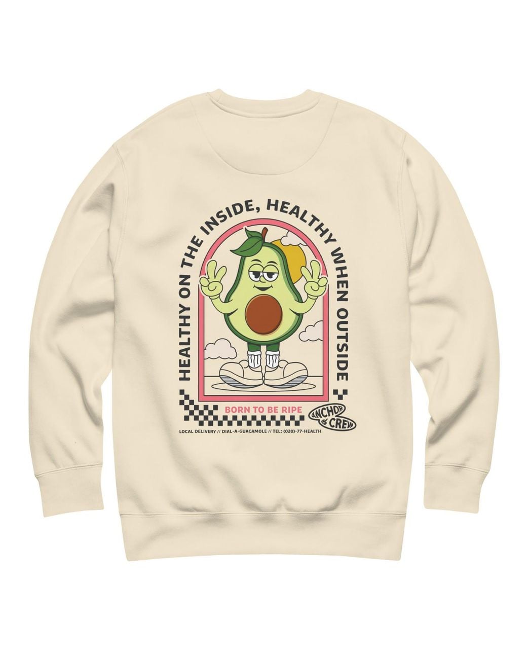 Anchor and Crew Neutrals Natural Ripe Avocado Dial-A-Local Organic Cotton Sweatshirt for men