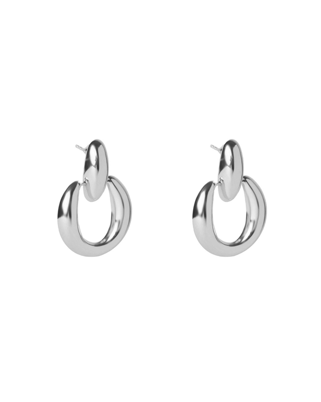 Argento Vivo Metallic The Hollow Door Knocker Hoop