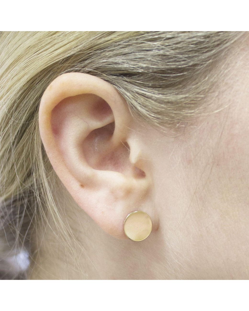 Maya Brenner Metallic Solid Eclipse Earring