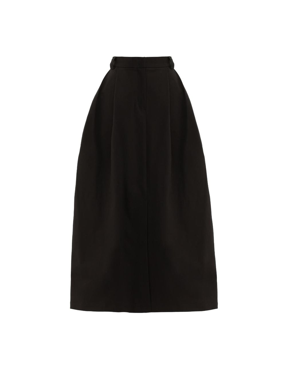 Julia Allert Black Casual A-Line Maxi High Waist Skirt
