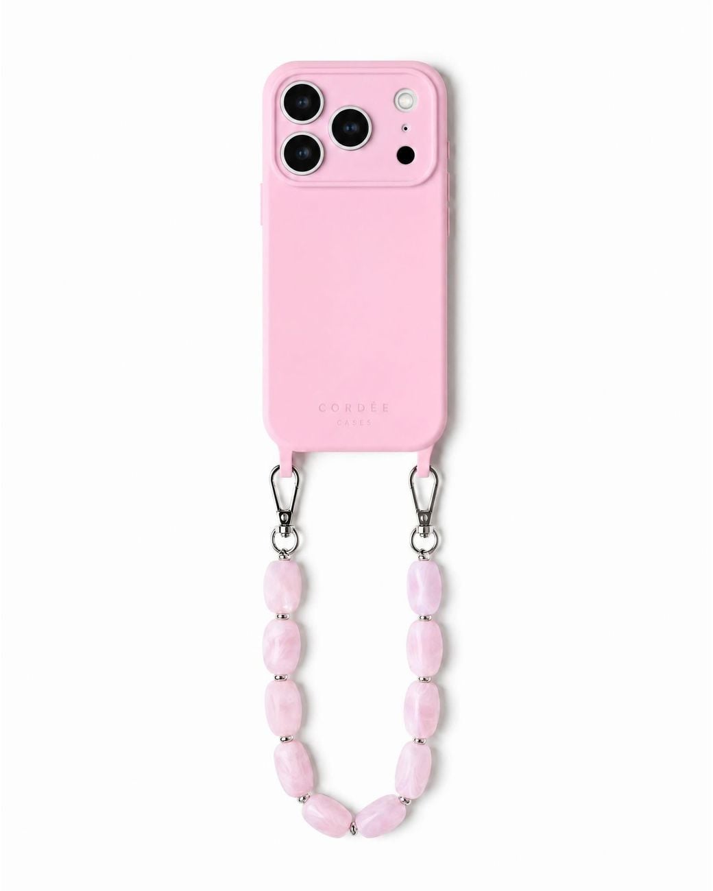Cordée Cases White Aurelia Phone Chain Set Blush