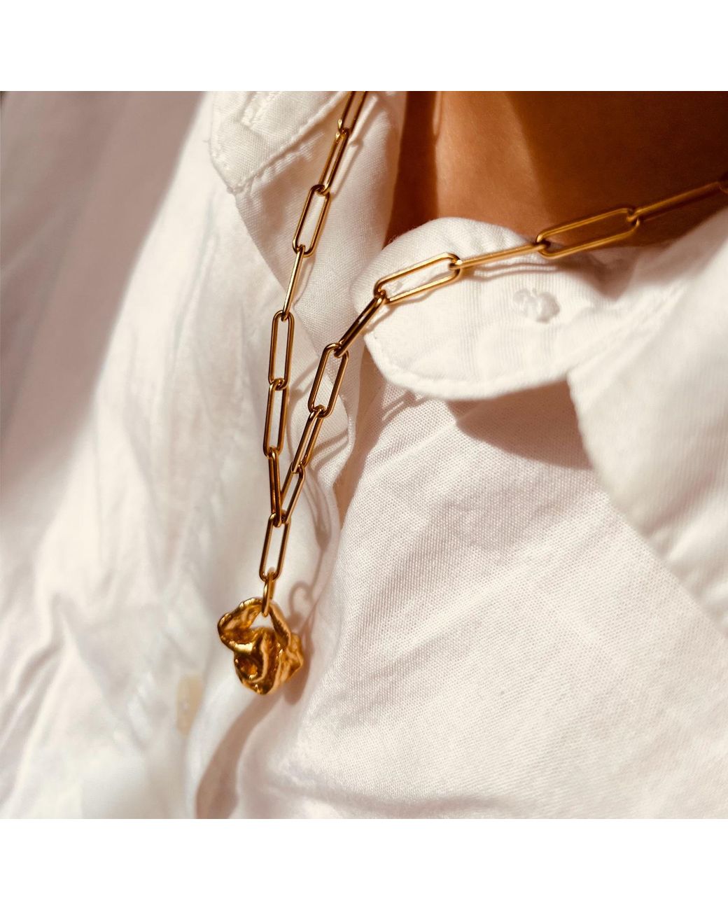 Bio-Trimmings Metallic Carrara Vermeil Necklace