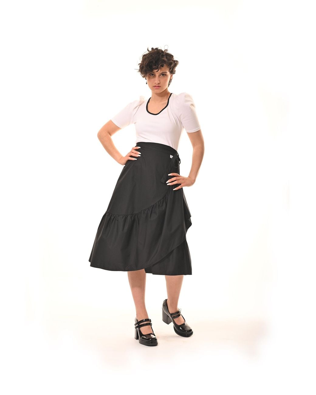 Frock Tales Gray Belle Top With Scoop Neck