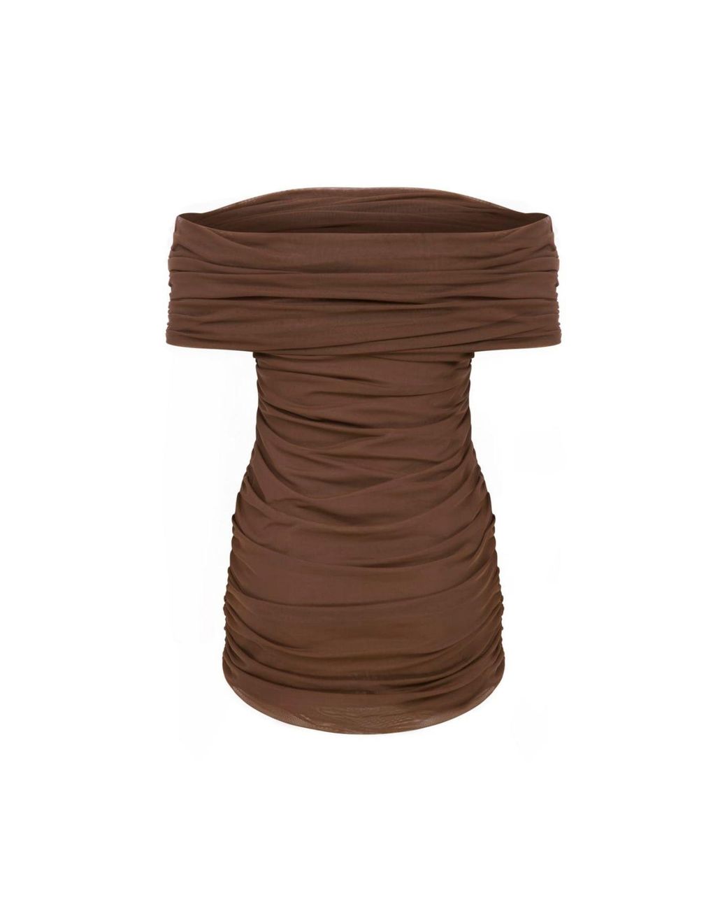 Thisisu Collection Brown Sheer Dress