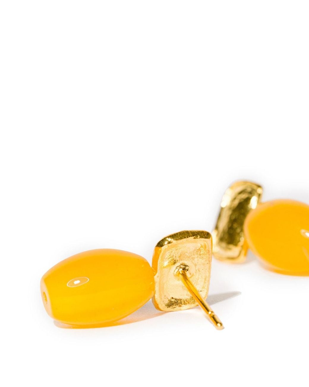 Kybele Studio Yellow Agate Drop Earrings
