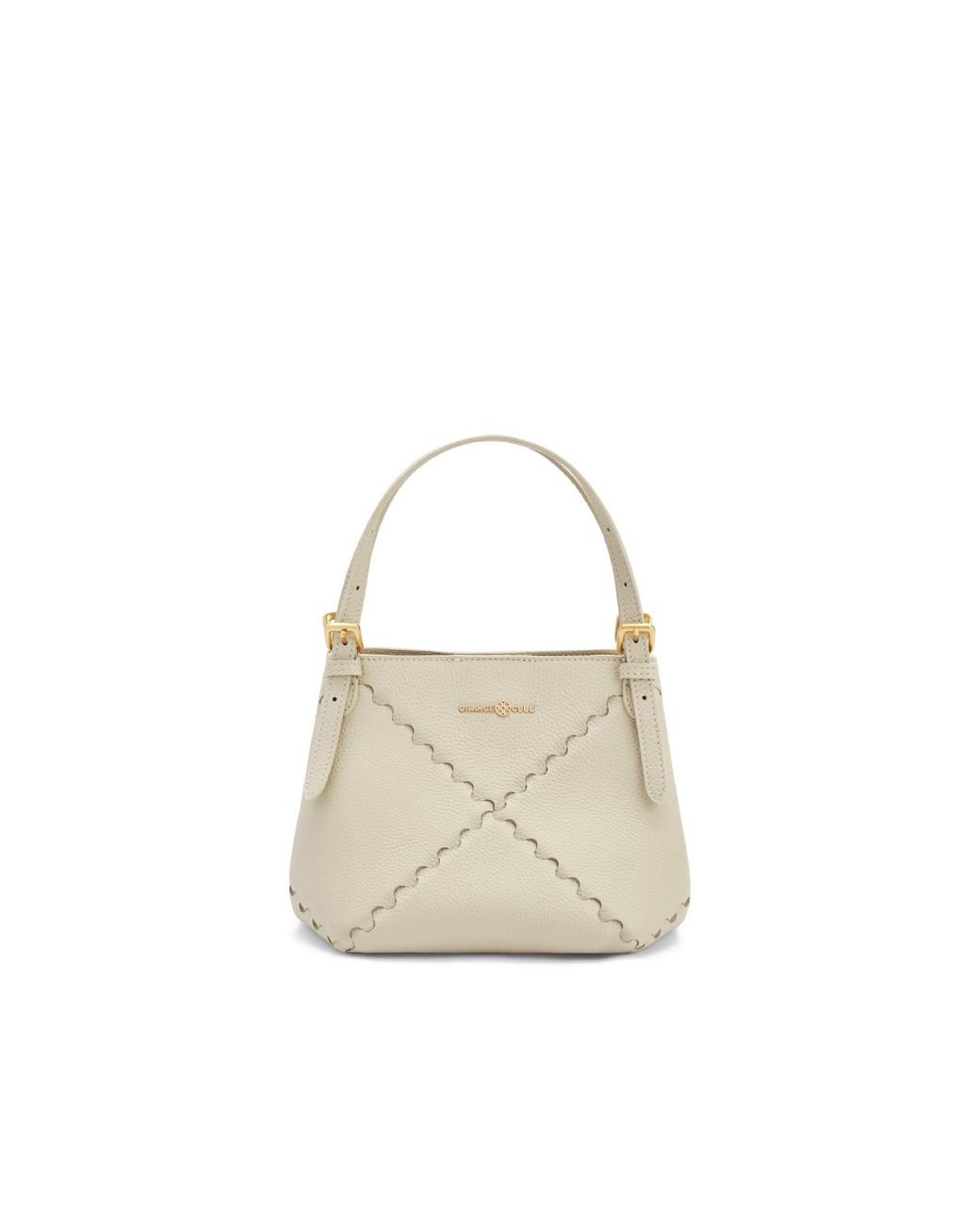 Orange Cube White Dusk Mosaic Mini Tote