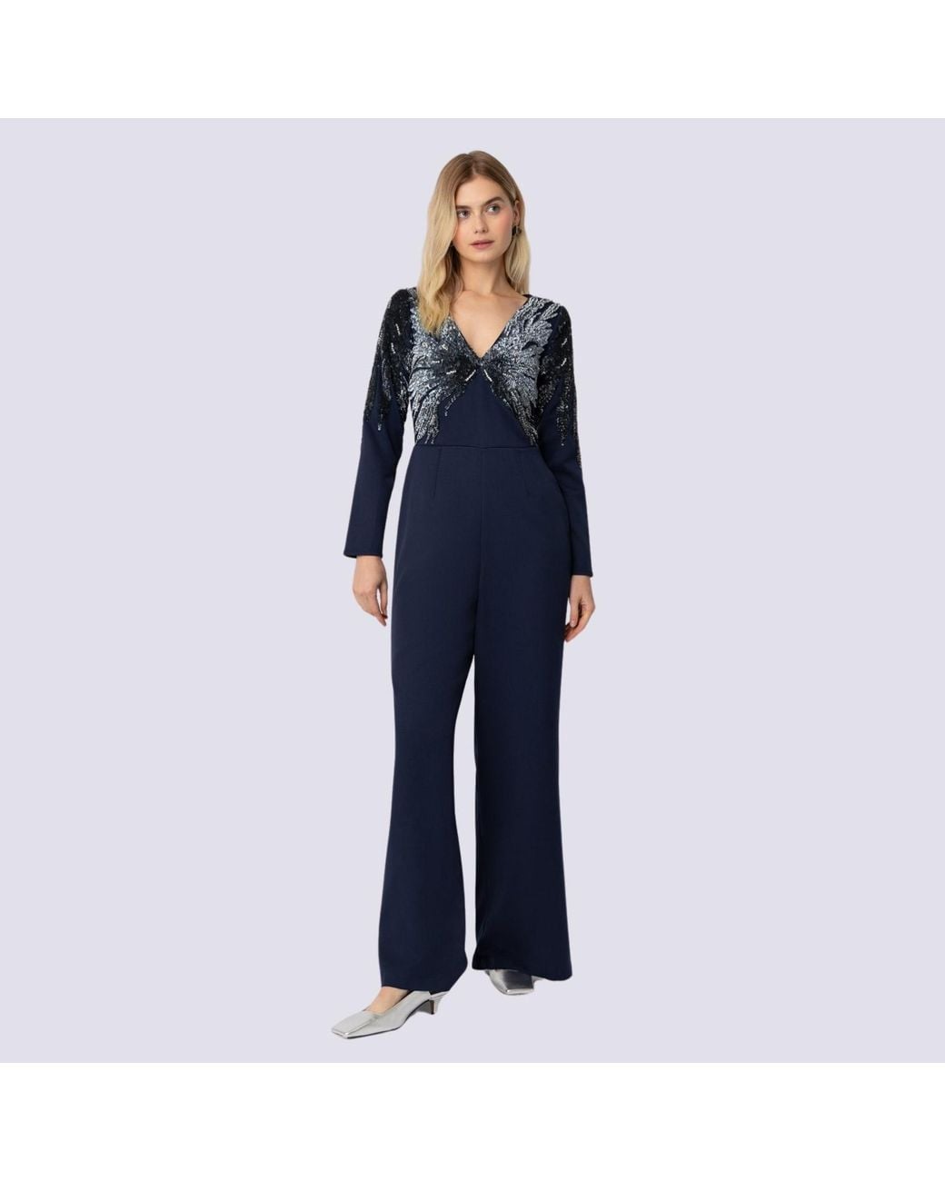 Raishma Blue Piper Jumpsuit