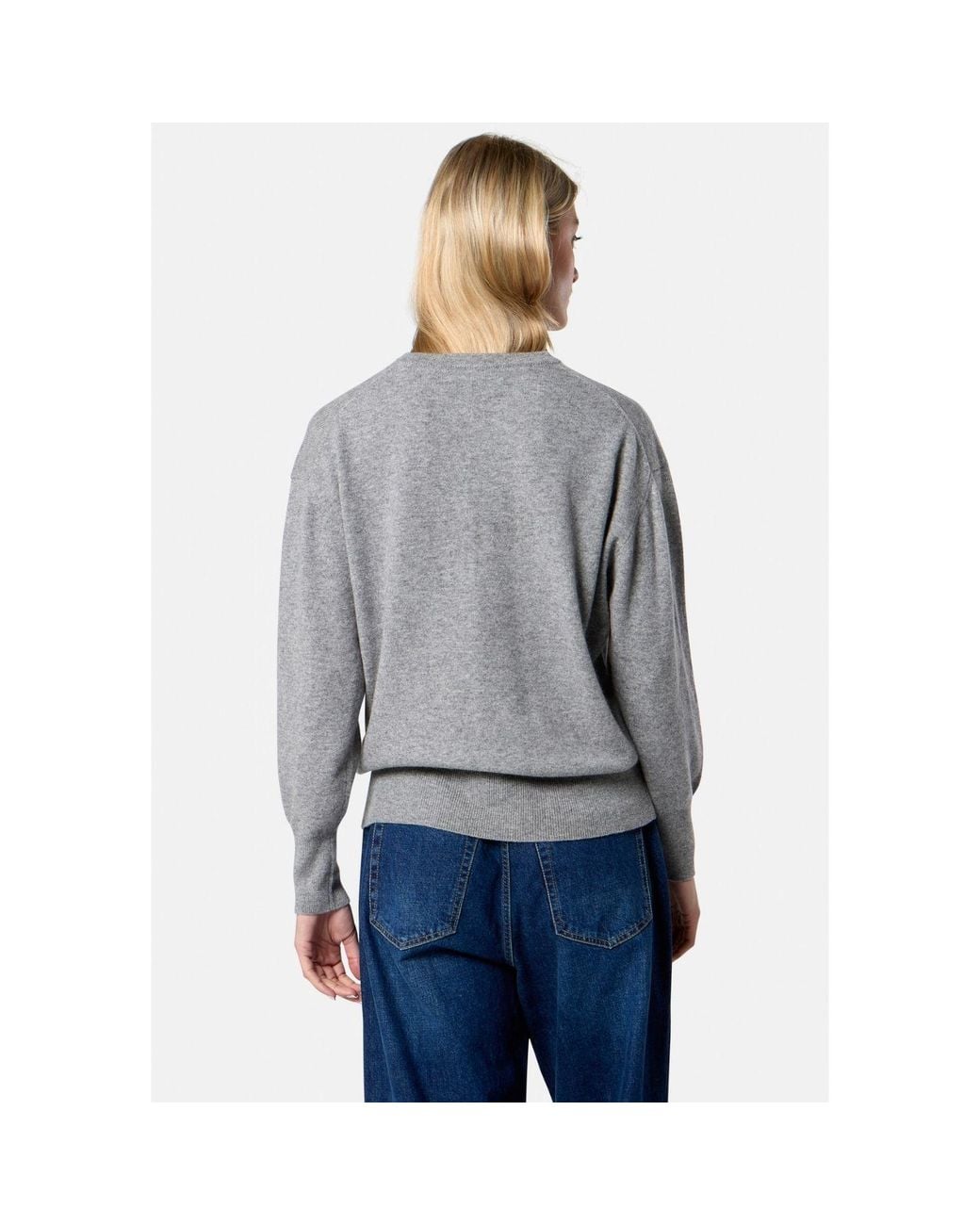 Helen Mcalinden Gray Carly Marl Cashmere Sweater