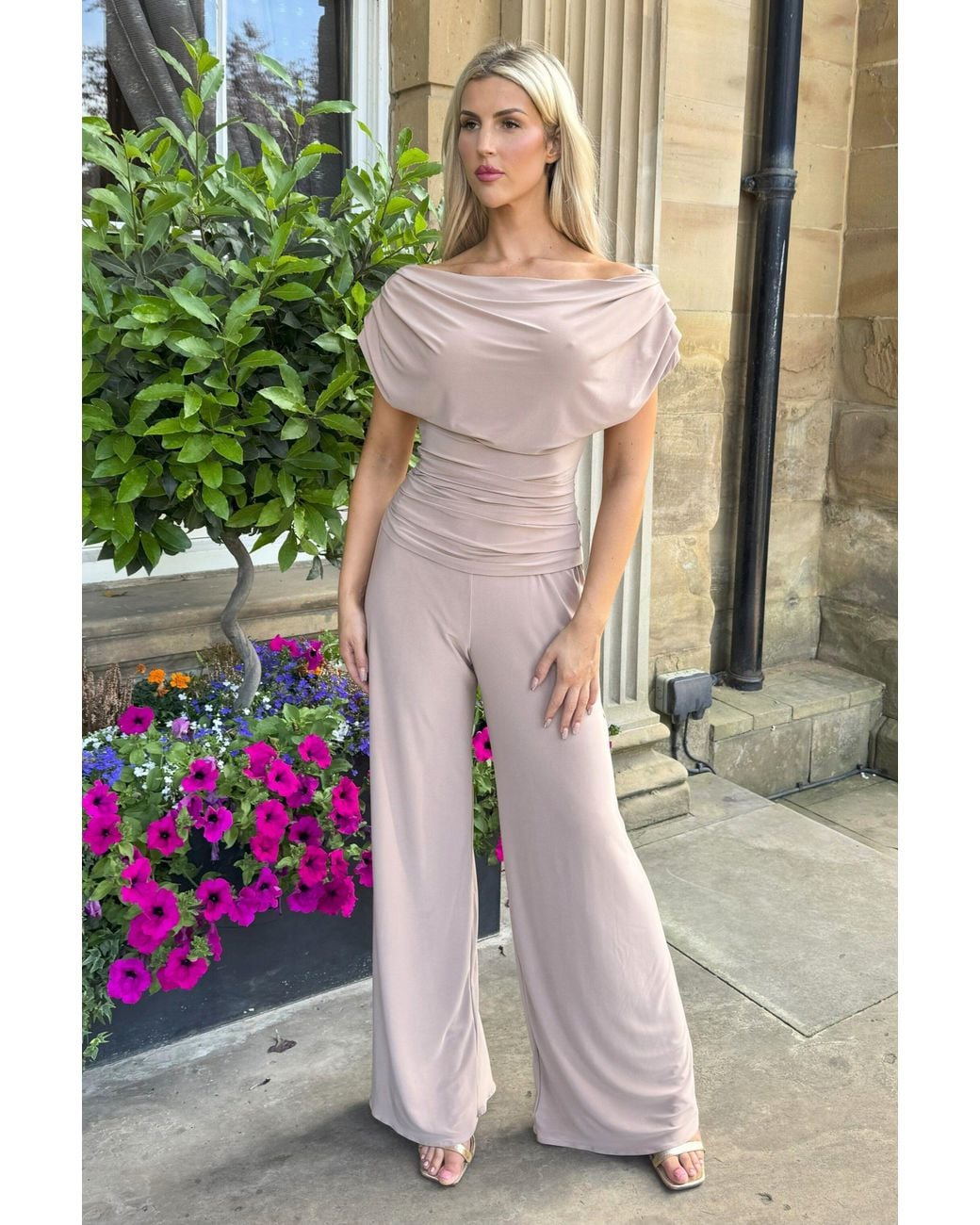 Atom Label Natural Neutrals Carbon Jumpsuit