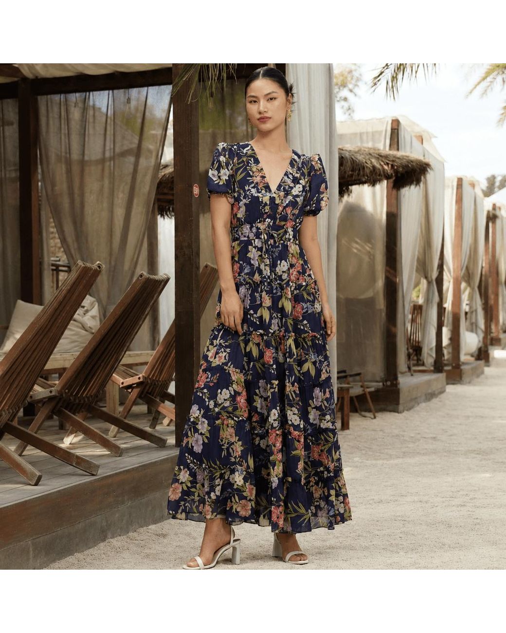 Yumi Kim Blue Farrah Amalfi Dress