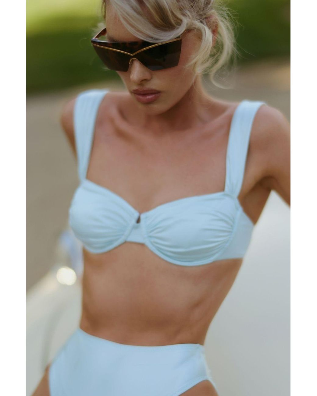 Montce Blue Seafoam Silkie Bella Bikini Top