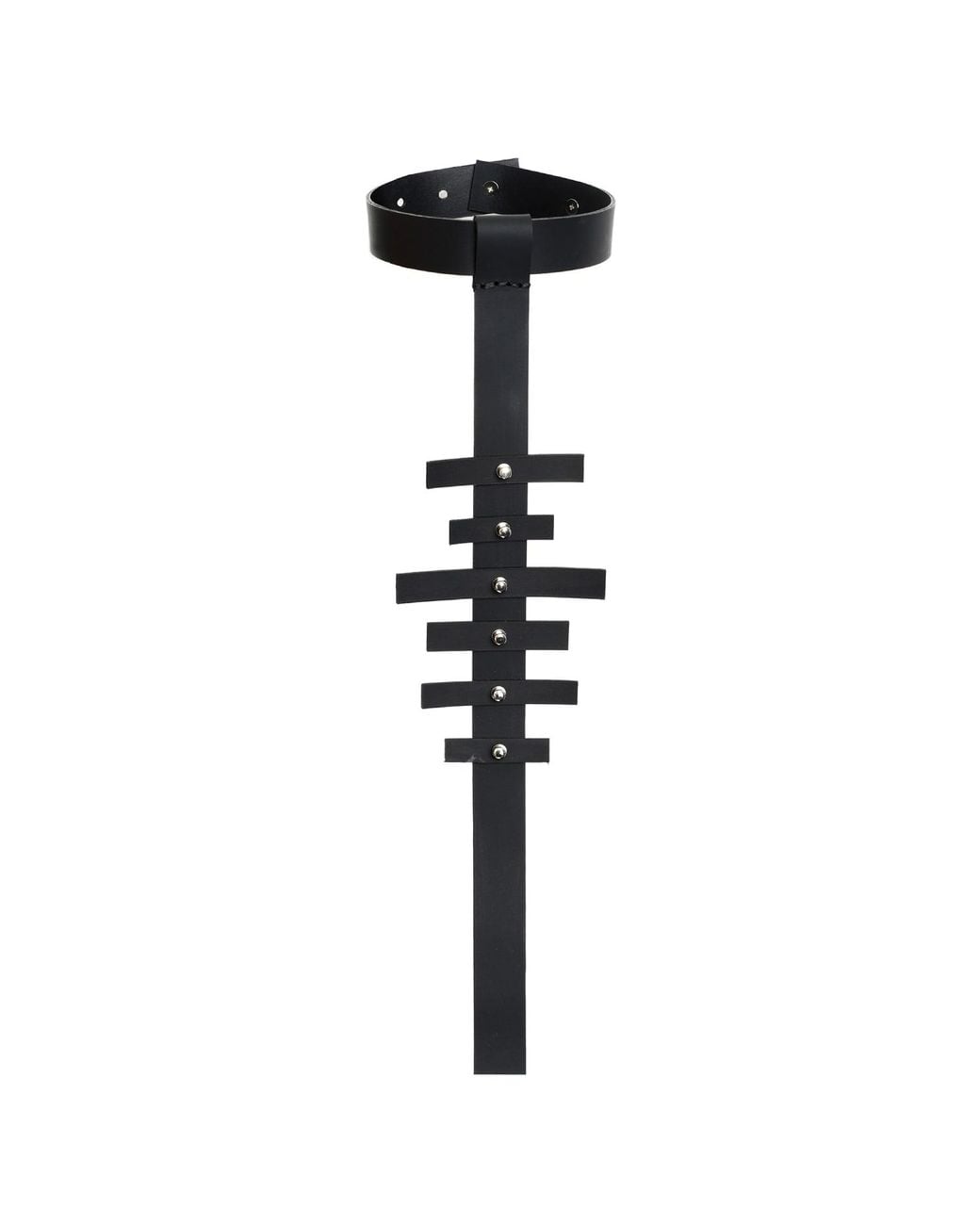 Metamorph Black Extravagant Leather Choker