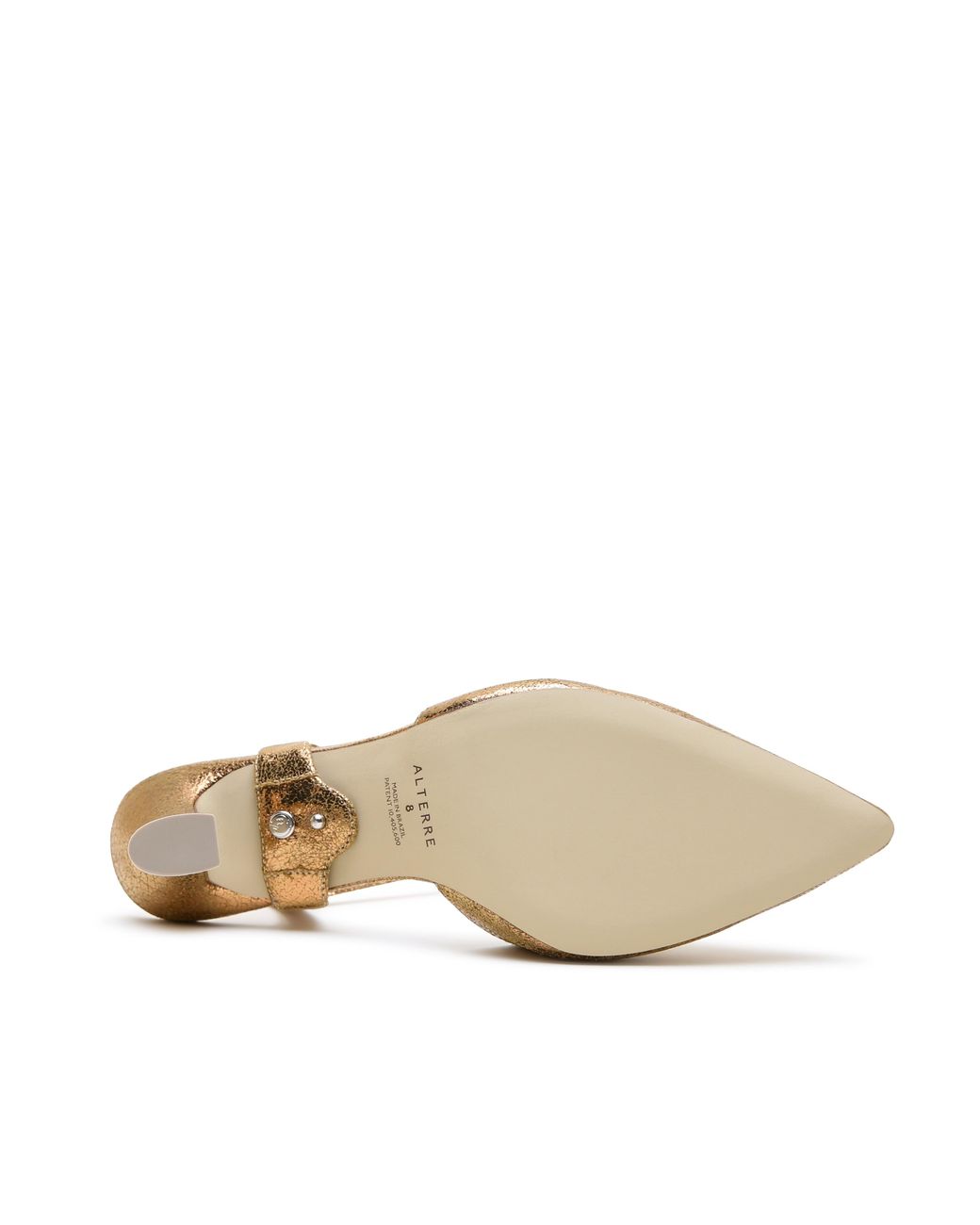 Alterre Metallic Antique Amal Curve Mule