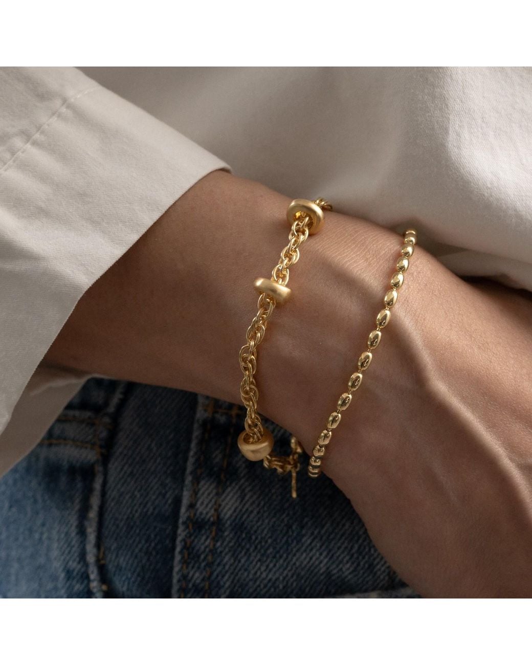 Onia Metallic Terra Chain Bracelet