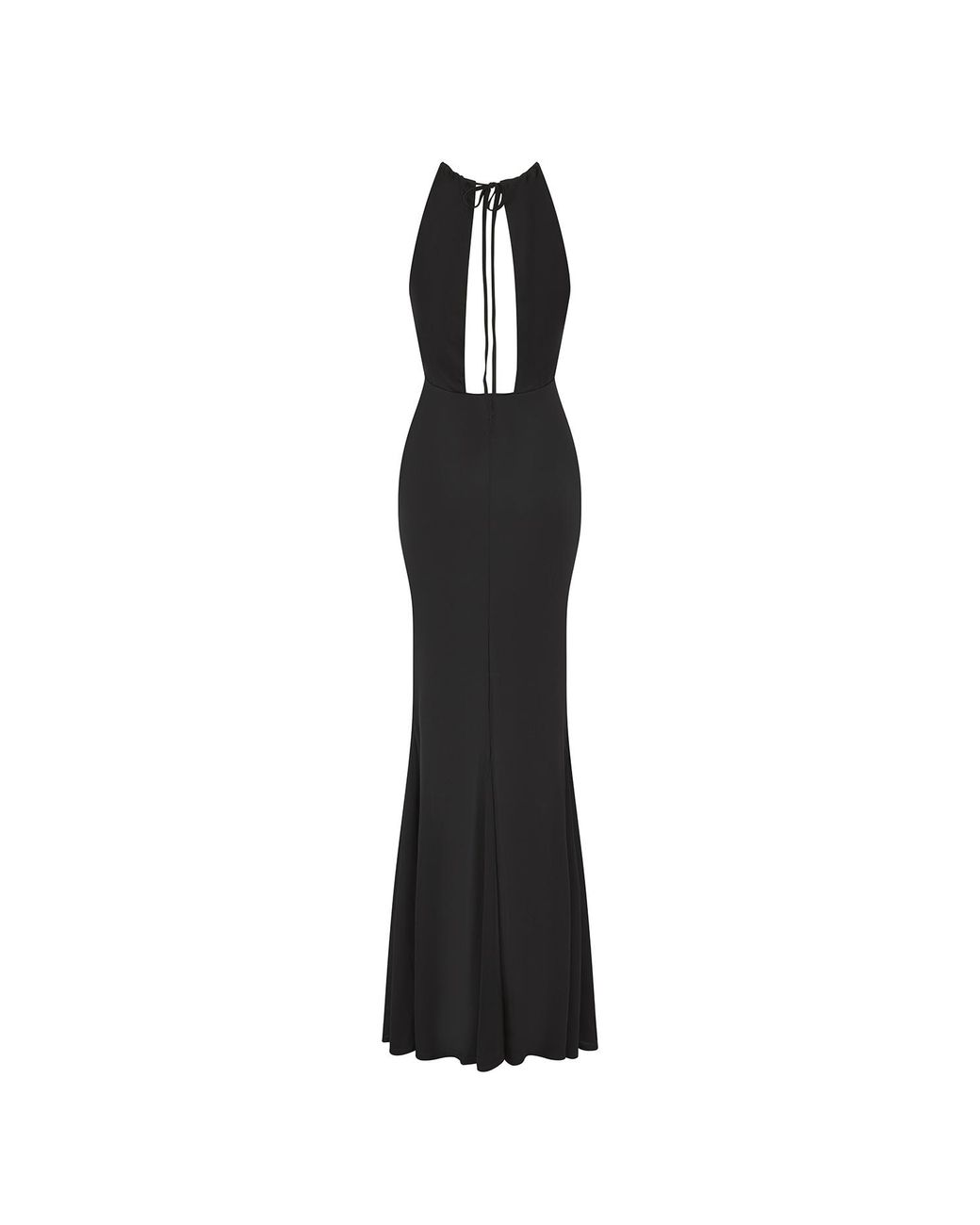 Celestine & Mae Black Plume Maxi Dress