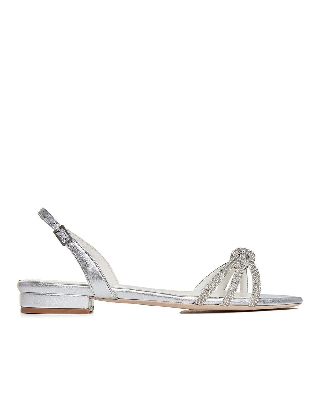 Ginissima White Daisy Sandals, Genuine Leather, Round Toe