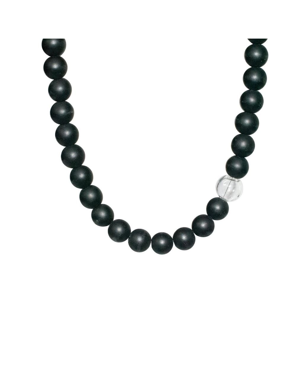 Laura Daili Blue Neutrals Timeless Pearl Glass Necklace