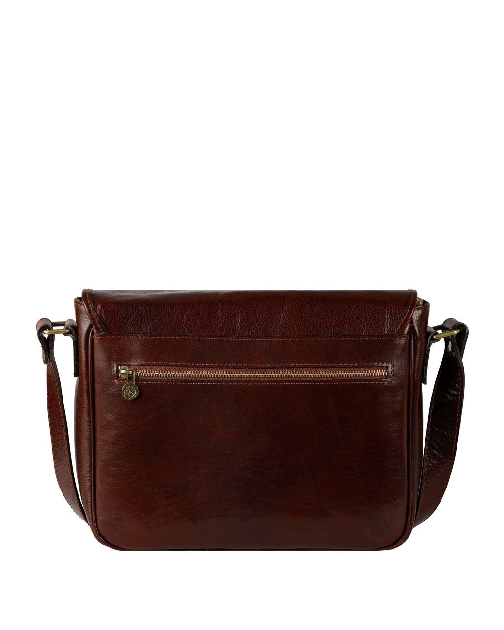 Time Resistance Brown Leather Messenger Bag – The Stranger for men