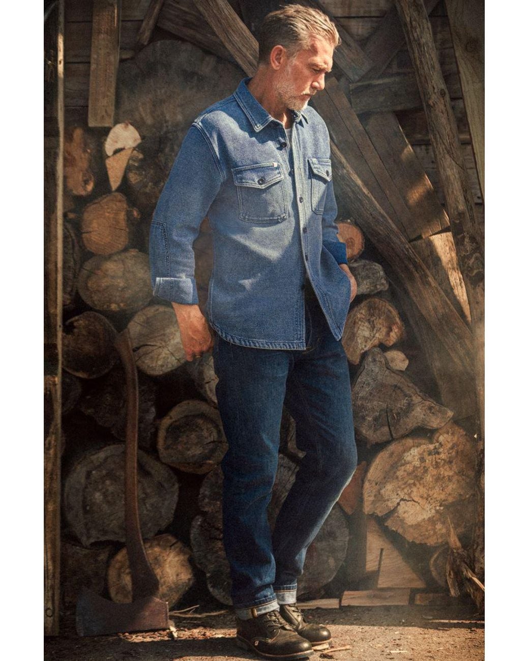 &SONS Trading Co Blue Laramie Shirt for men