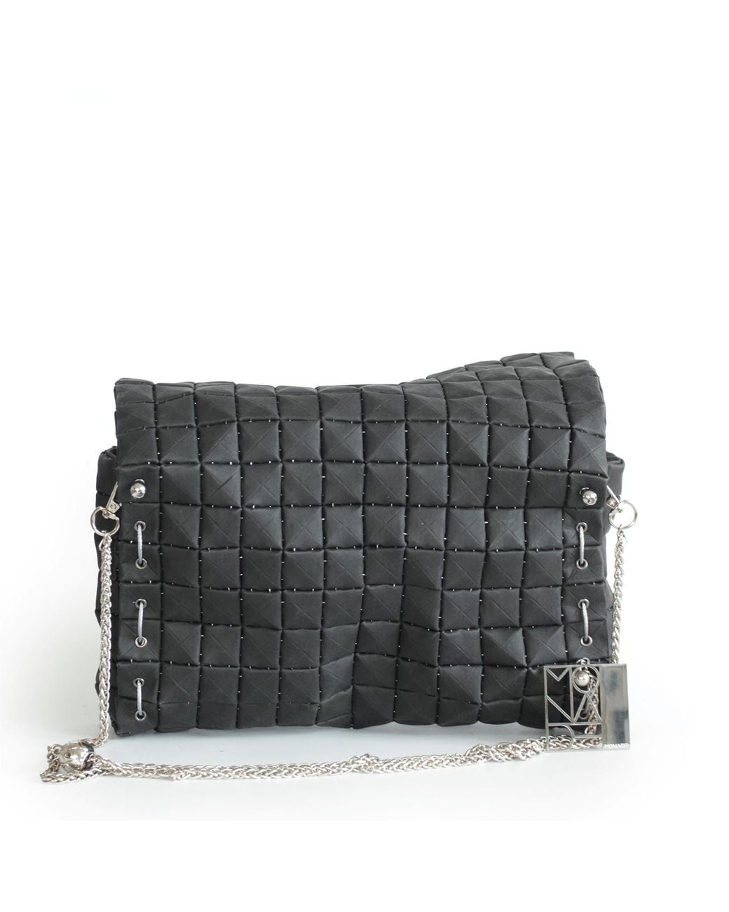 Monade Black Clutch Bag Matte