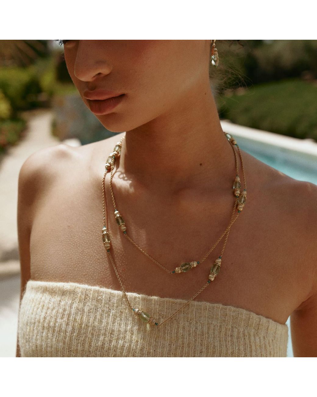 Retro Chic Metallic Nut Fairy Necklace
