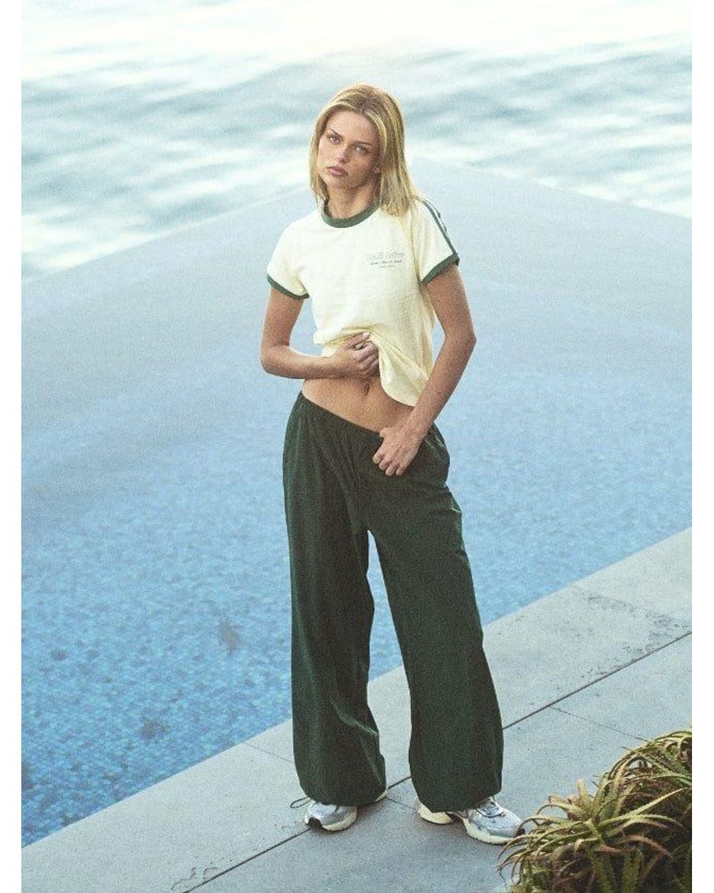 Bondi Active Green Parachute Pant
