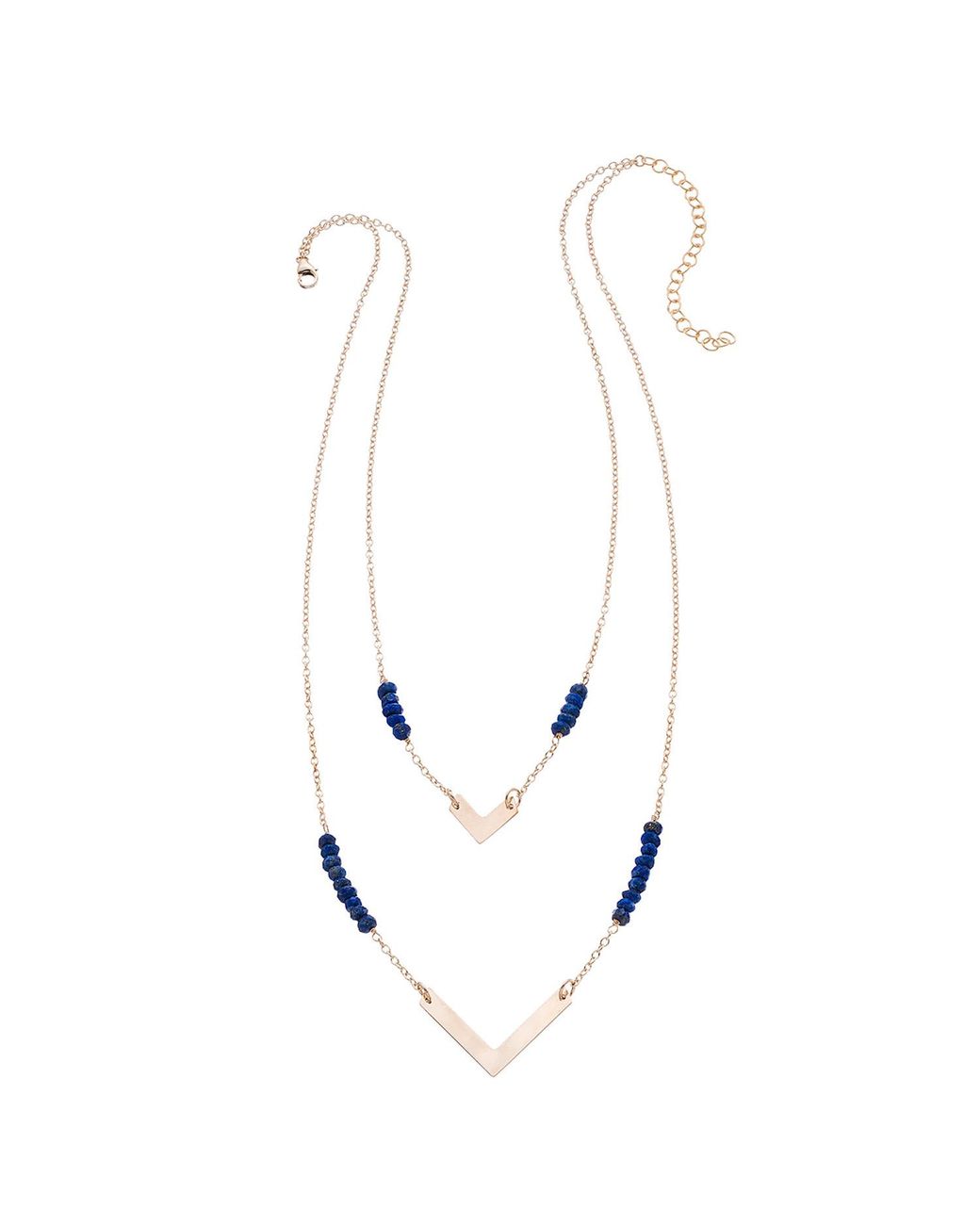 Heather Hawkins Jewelry White Double Chevron Necklace