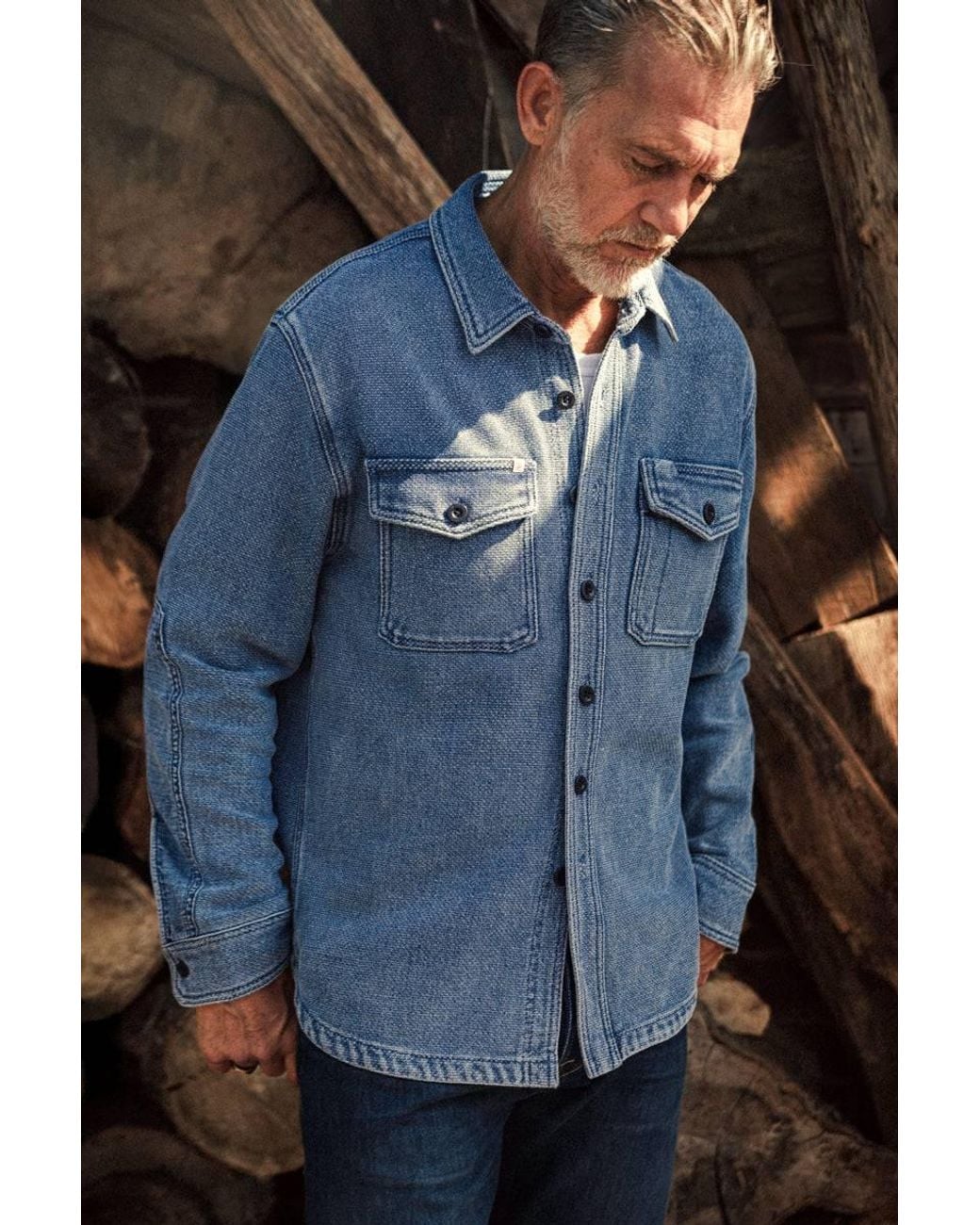 &SONS Trading Co Blue Laramie Shirt for men