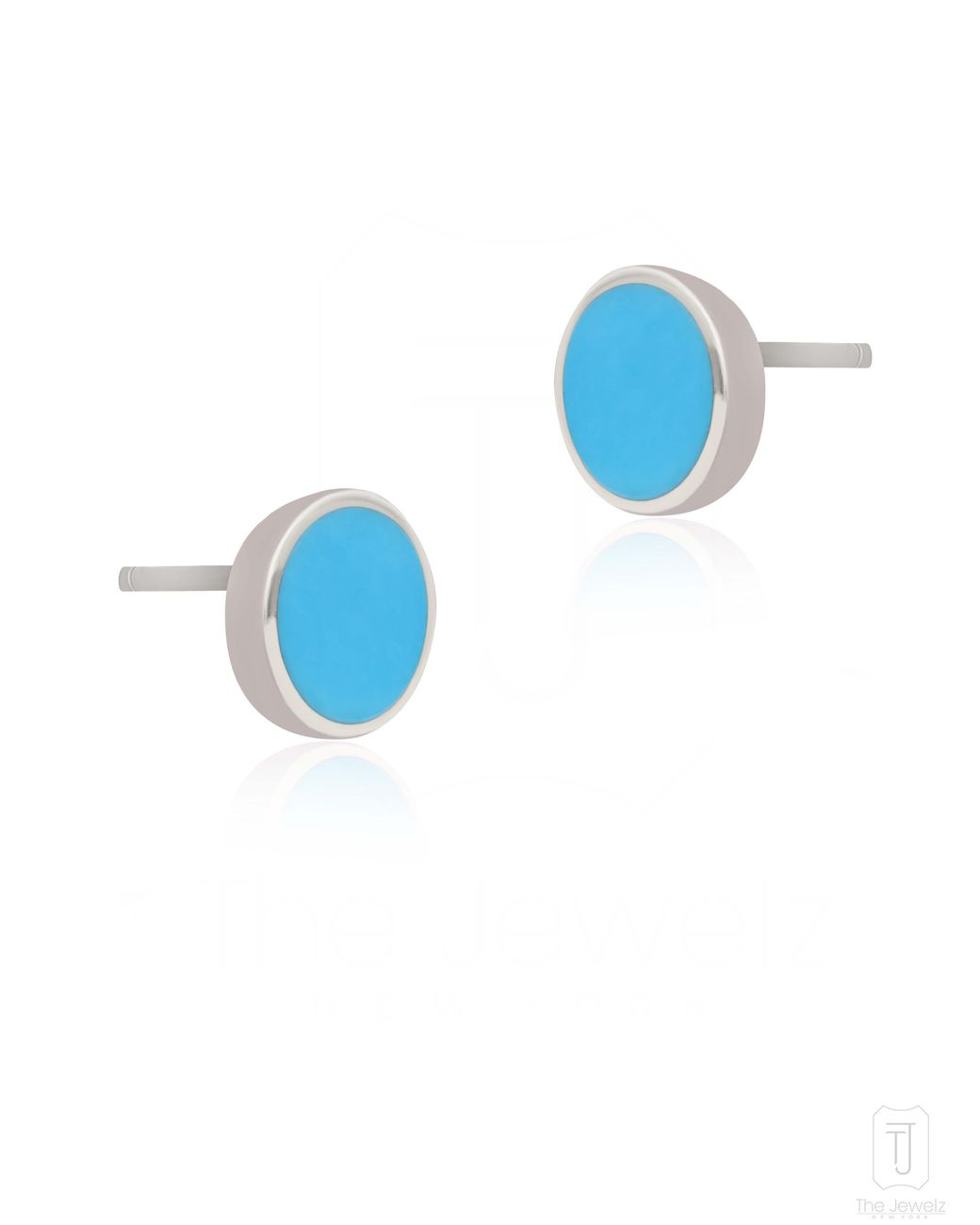 The Jewelz Blue Sterling Studs for men