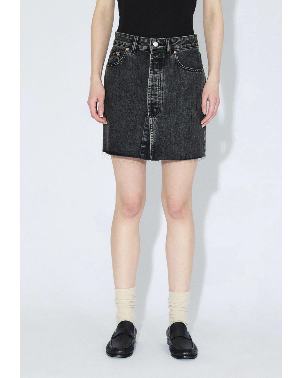 Dr. Denim Black Ara Skirt