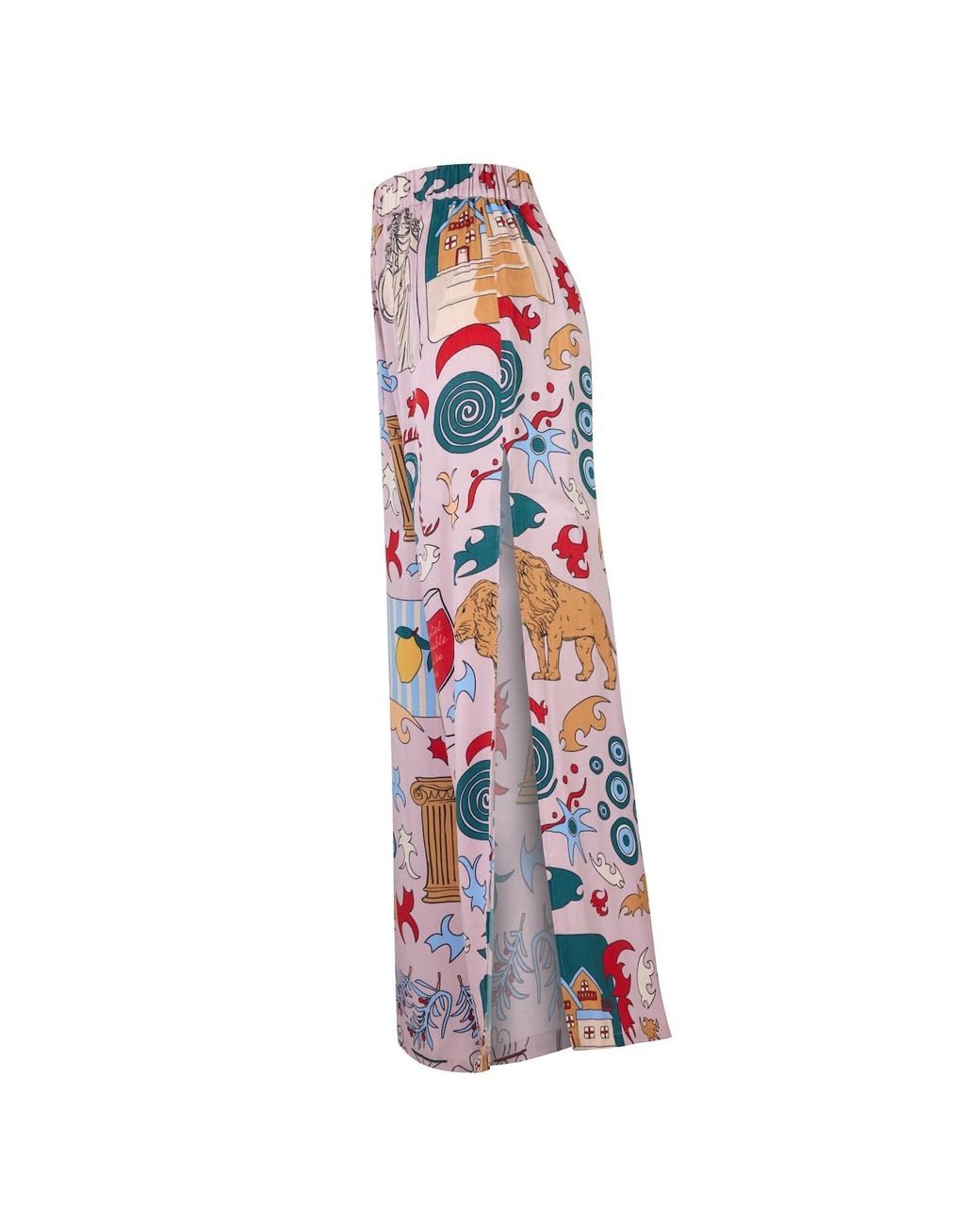 Iodes Red Amalfi Cupro Trousers