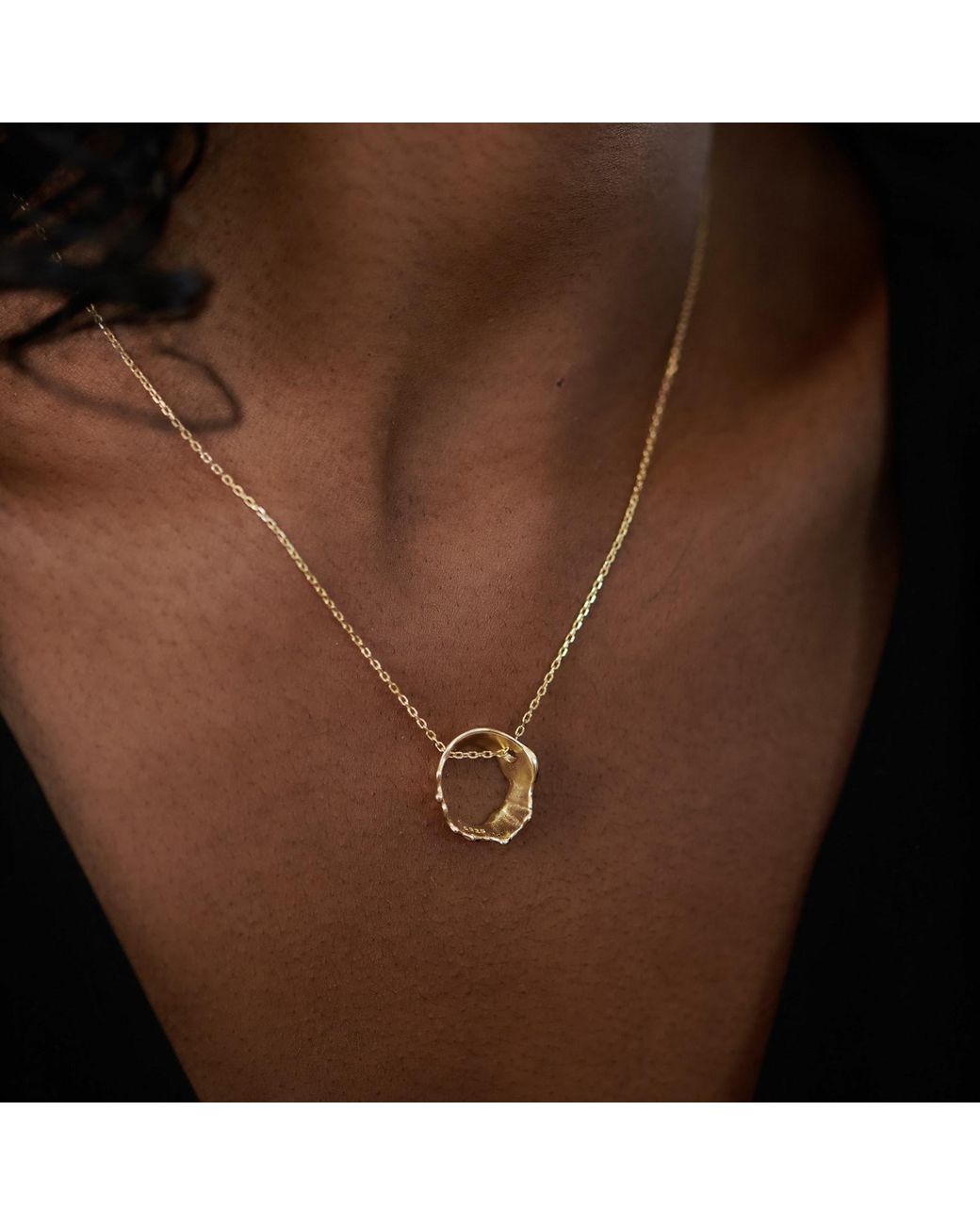 Janus Edinburgh Metallic Vermeil Findhorn Circle Necklace