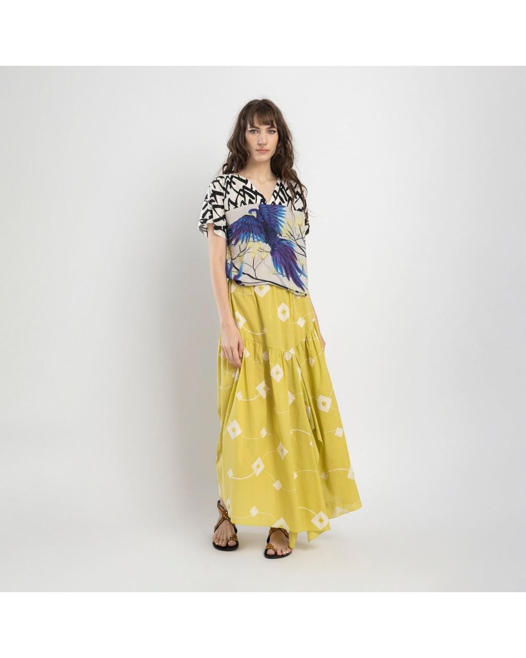 ARTISTA Blue Azure Kimono Style Top