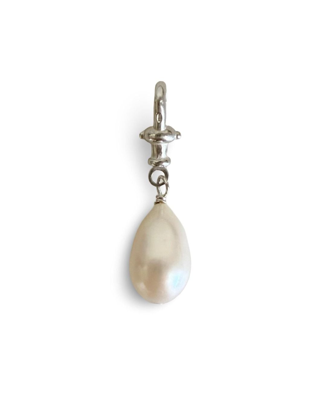 Leni James White The Francesca Pearl Drop Choker