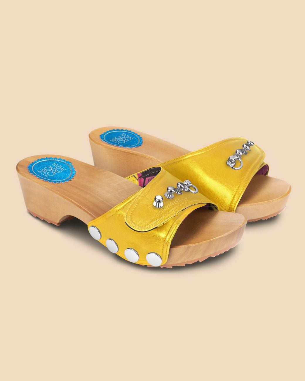 Nique Forde Yellow Sunset Lucille Sandals