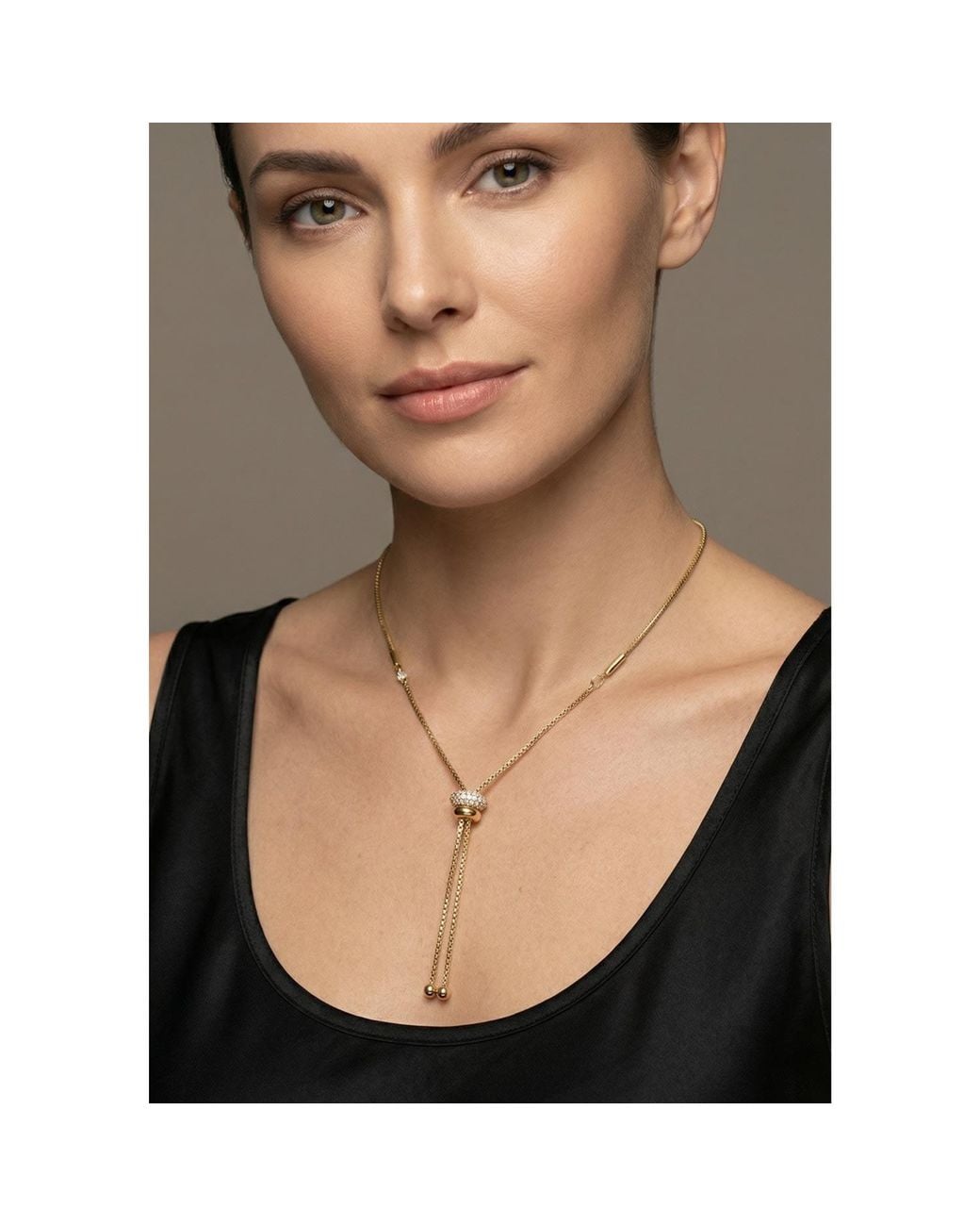 Vicky&Nico Metallic Sphere Bolo Necklace