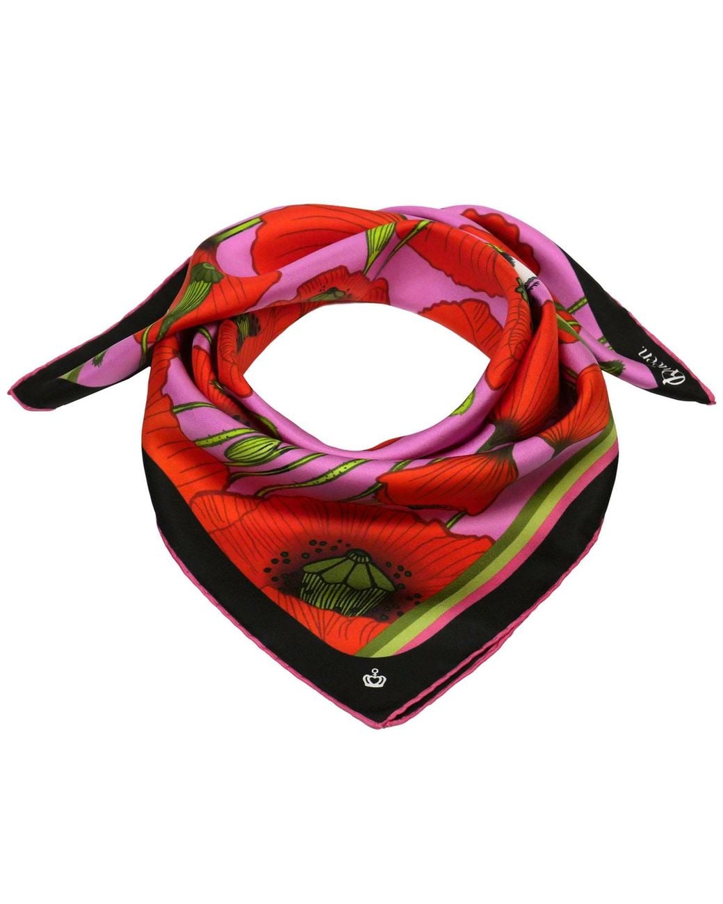 Kueen Red Silk Scarf