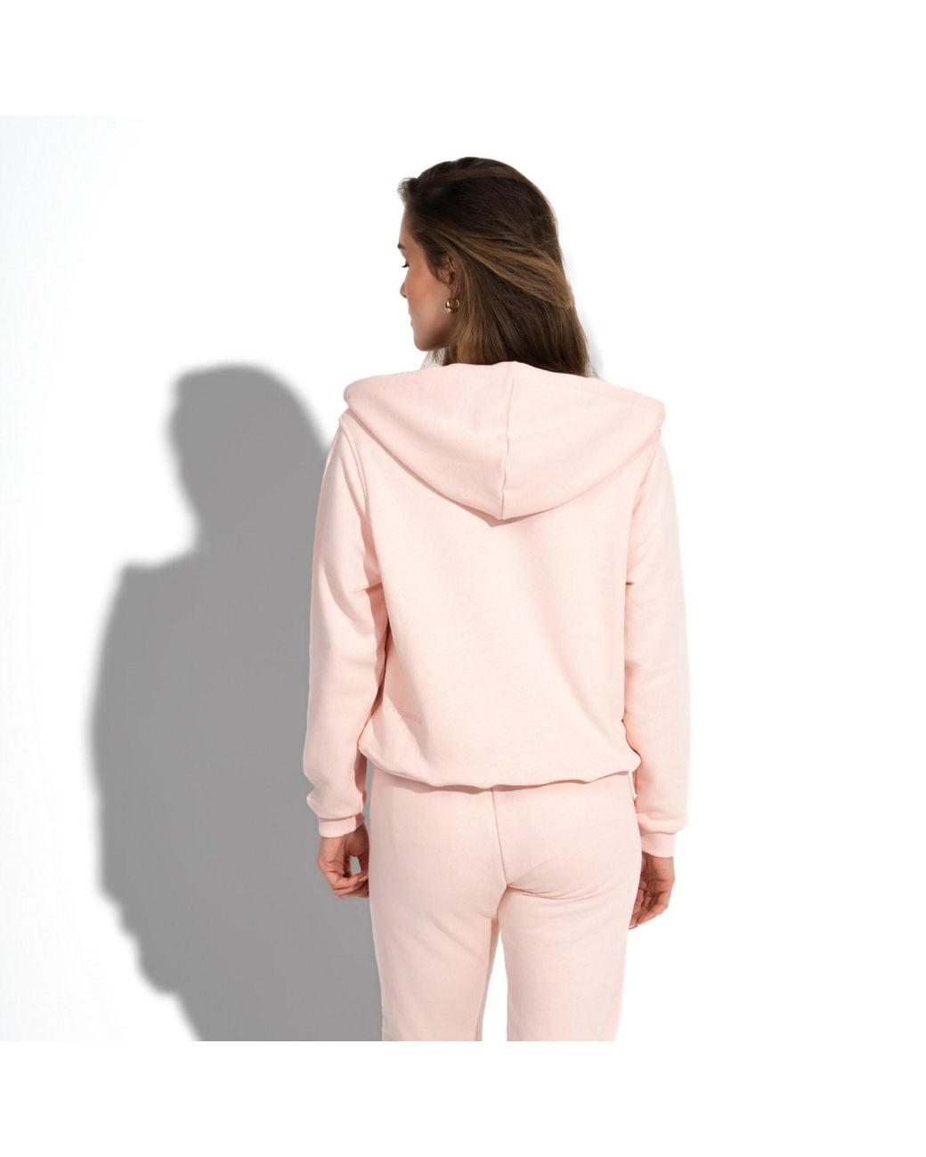 Maison Tangerine Pink Premium Cotton Sweatshirt & Joggers Tracksuit Set