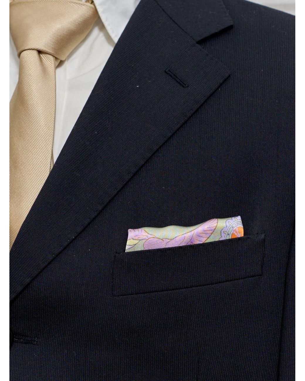 Lost Pattern Blue Los Amores De Frida Silk Pocket Square for men