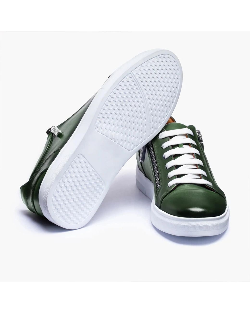 Armos Green Patina Leather Sneaker for men