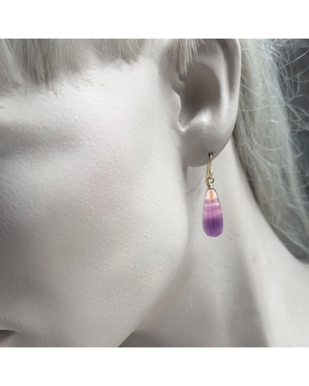 Lori Kaplan Design Blue Fluorite Drop Earrings Xiv