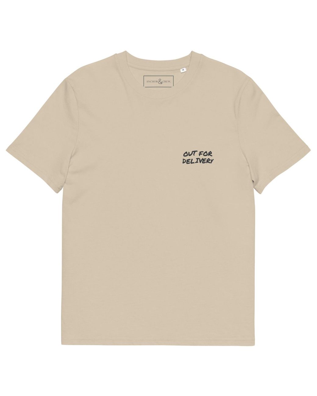 Anchor and Crew Multicolor Neutrals Desert Dust Out For Delivery Annotations Organic Cotton T-Shirt