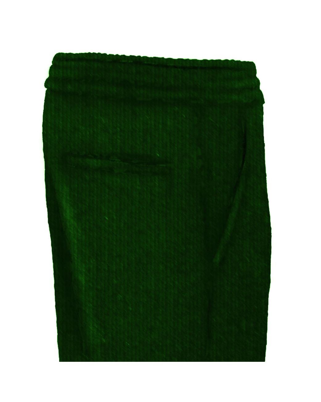 DAVID WEJ Green Washington Drawstring Corduroy Trouser for men