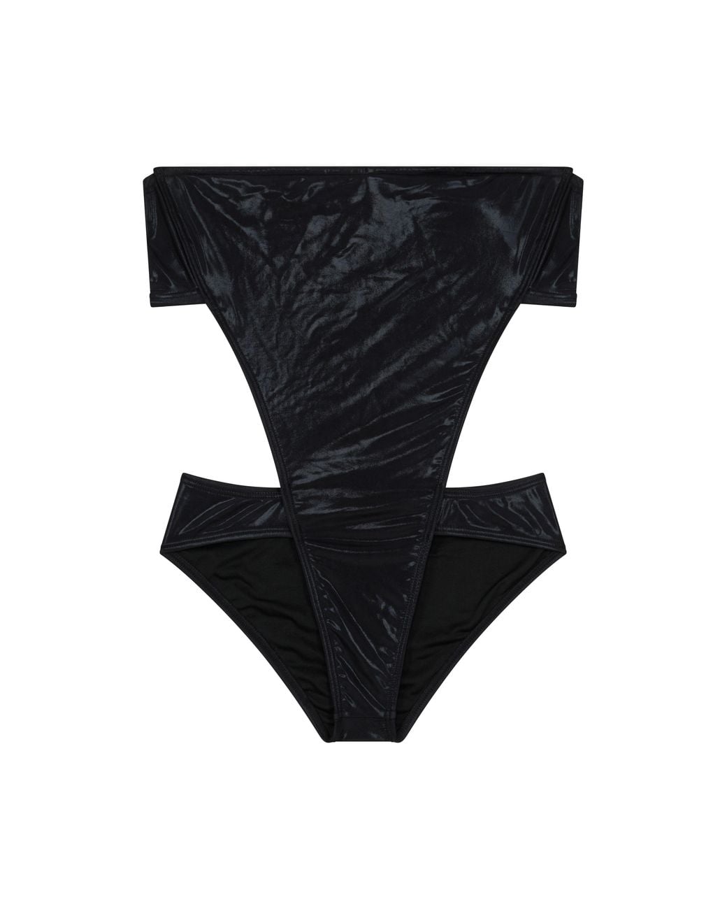 GOD SAVES QUEENS Black Stella Monokini