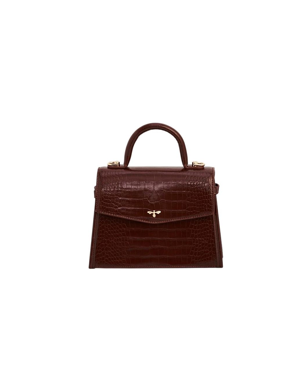 Fable England Red Eliza Small Top Handle Bag