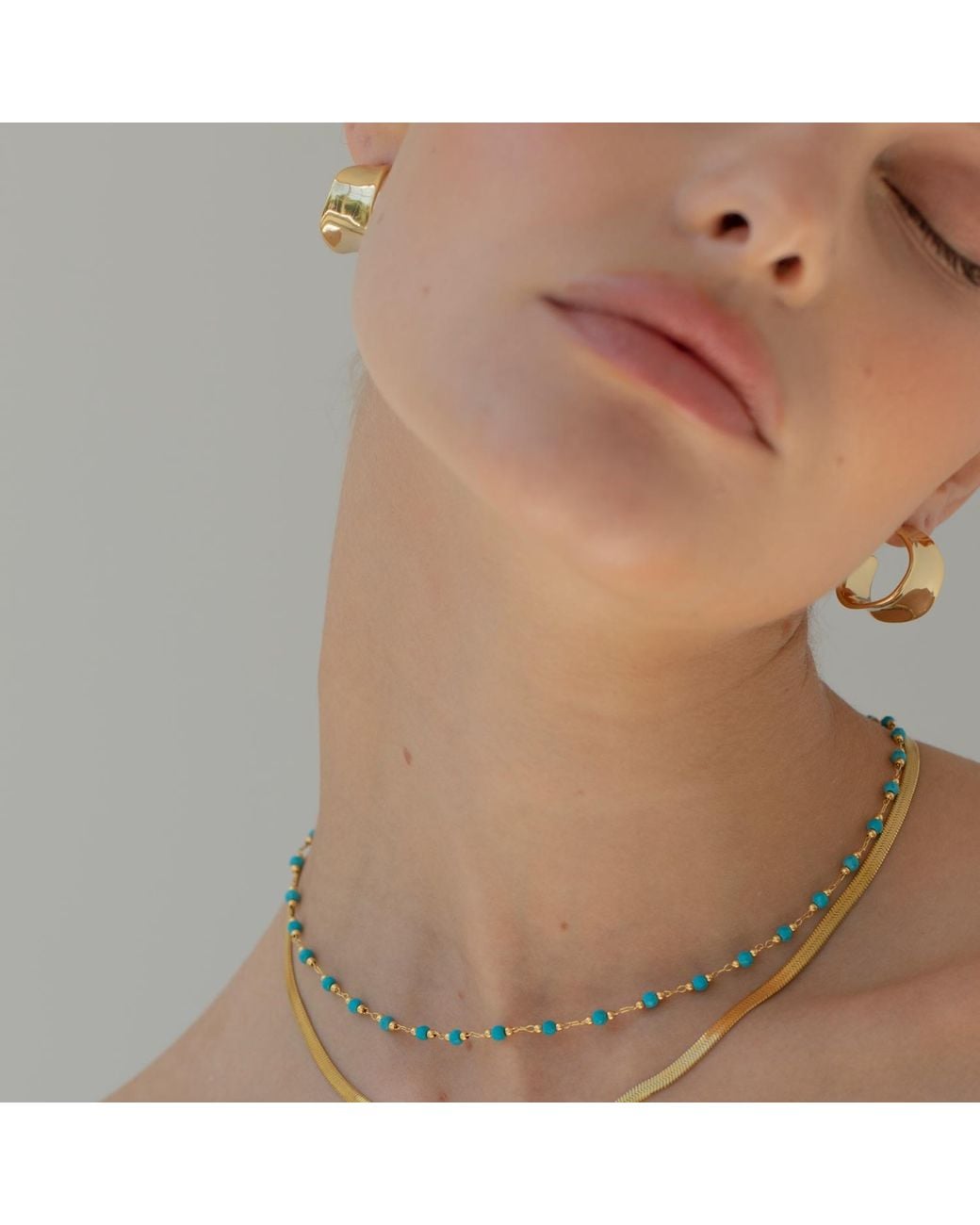 Arctic Fox & Co. Metallic Irregular Hoop Earrings