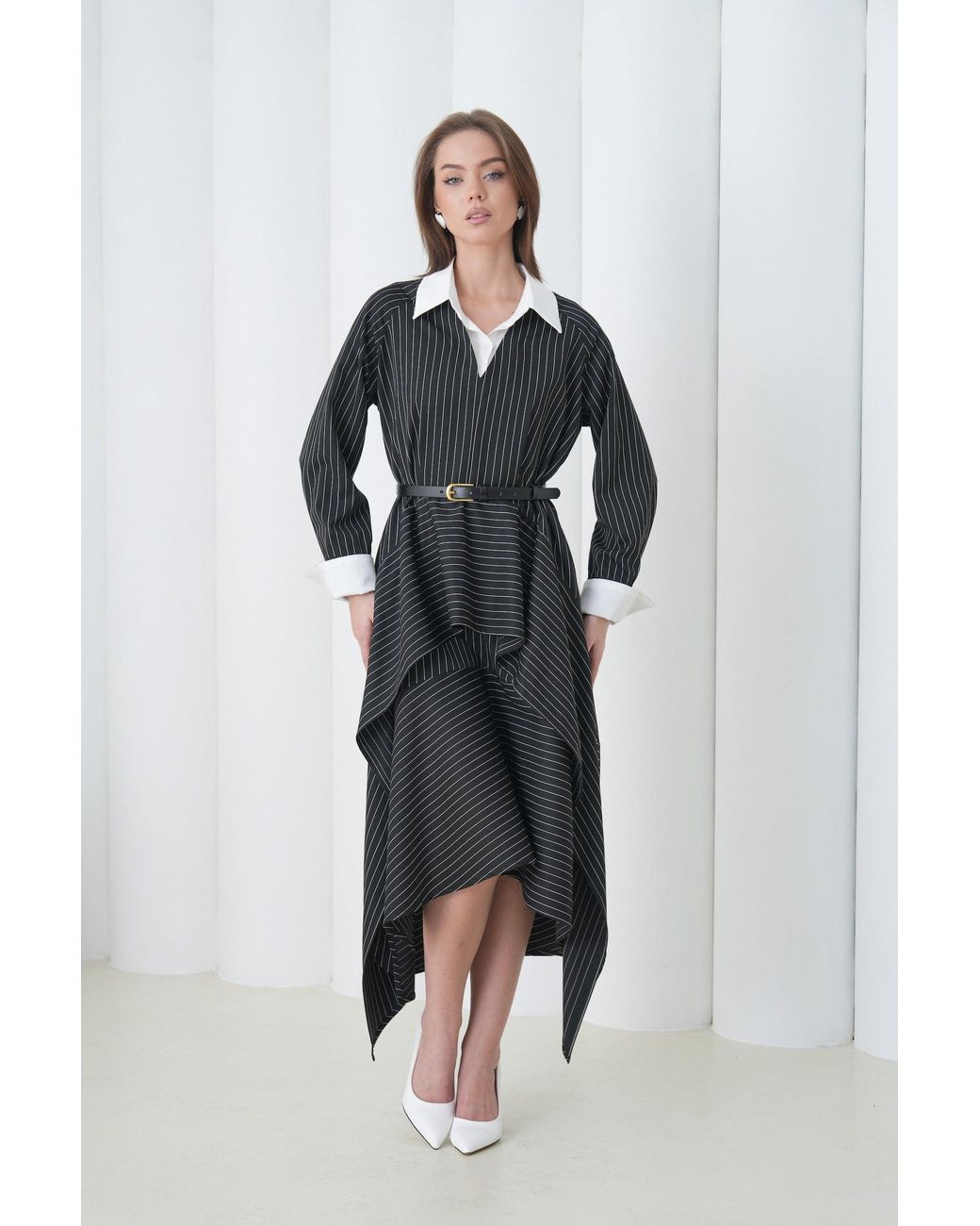 Lumina Eligma Black Aurelia Sculpt Dress