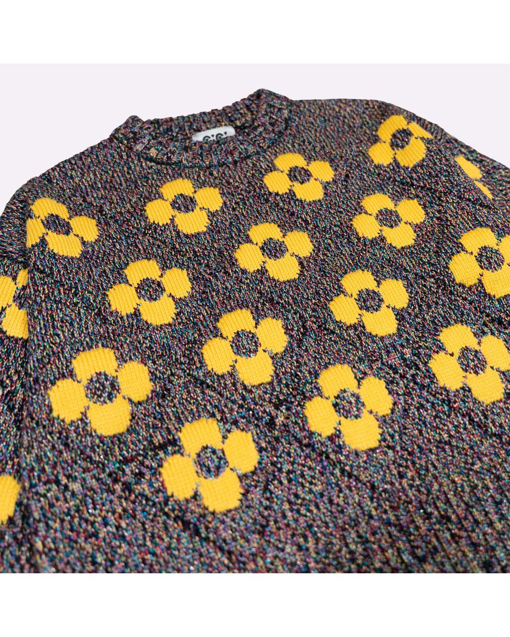 Gigi Knitwear Yellow Flower Power Sweater
