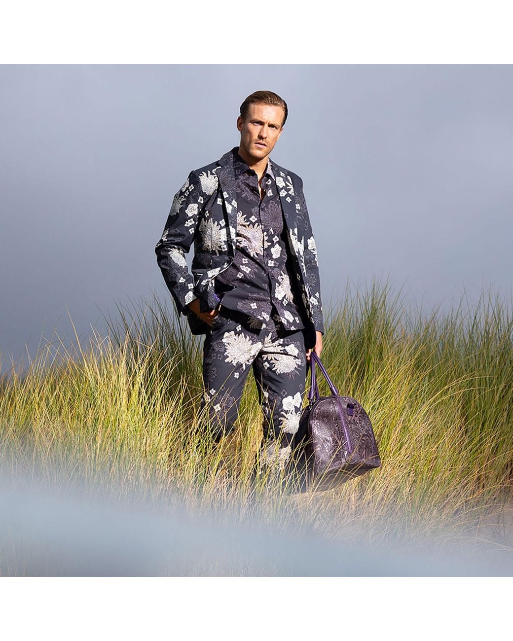 Lords of Harlech Blue Charles Mumms Dream Pant for men
